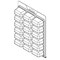 Visipak Thermoform-CLAMSHELL-CTM-18 COMPARTMENT-7.813-5.969-0.825-1.575-1.250-0.019-CLEAR-STOCK 2020CTM - alternate 1